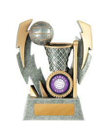 Netball Double Lightning Strike Trophy 120mm Netball Double Lightning Strike Trophy 120mm