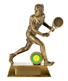 Tennis All Action Female Trophy 180mm Tennis All Action Female Trophy 180mm