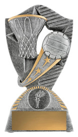 Netball Gambit Trophy Silver 155mm Netball Gambit Trophy Silver 155mm