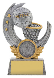Netball Lunar Trophy Silver 115mm Netball Lunar Trophy Silver 115mm
