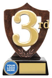 Music 3rd Place Trophy Bronze 160mm Music 3rd Place Trophy Bronze 160mm