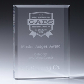 Acrylic Self-Standing Award 125mm Acrylic Self-Standing Award 125mm