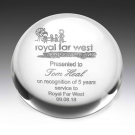 Paperweight Crystal Award 78mmmm Paperweight Crystal Award 78mmmm