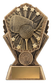 Golf Cosmos Trophy Gold 150mm Golf Cosmos Trophy Gold 150mm