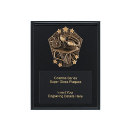 Swimming Cosmos Plaque Black 225mm Swimming Cosmos Plaque Black 225mm