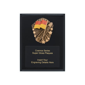 Surf Lifesaving Cosmos Plaque Black 250mm Surf Lifesaving Cosmos Plaque Black 250mm