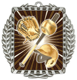 Baseball - Softball Lynx Medal Silver 90mm Baseball - Softball Lynx Medal Silver 90mm