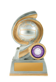 Netball Java Trophy Silver-Gold 120mm Netball Java Trophy Silver-Gold 120mm
