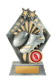 Aussie Rules Sunrise Trophy Silver-Gold 155mm Aussie Rules Sunrise Trophy Silver-Gold 155mm