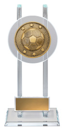 Football Spartan Glass Trophy Gold 215mm Football Spartan Glass Trophy Gold 215mm