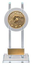 Swimming Swim Spartan Glass Trophy 215mm