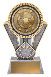 Football Spartan Trophy Silver & Gold 180mm