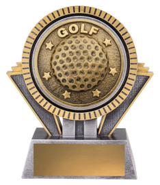 Golf Spartan Trophy Silver & Gold 130mm