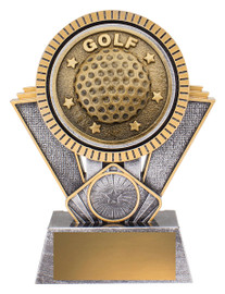 Golf Spartan Trophy Silver & Gold 155mm