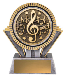 Music Spartan Trophy Silver & Gold 130mm