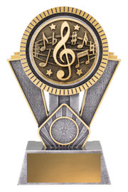 Music Spartan Trophy Silver & Gold 180mm
