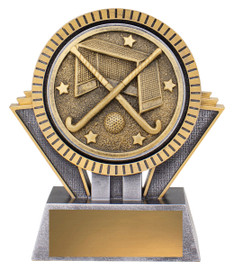 Hockey Spartan Trophy Silver & Gold 130mm