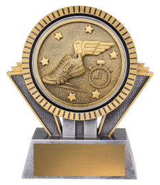 Athletics Spartan Trophy Silver & Gold 130mm