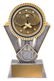 Table Tennis Spartan Trophy Silver & Gold 180mm Table Tennis Spartan Trophy Silver & Gold 180mm