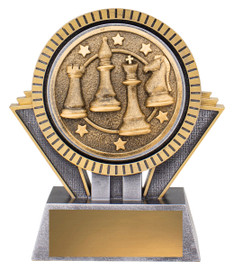 Chess Spartan Trophy Silver & Gold 130mm Chess Spartan Trophy Silver & Gold 130mm