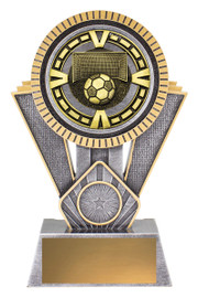 Football Spartan Varsity Trophy Silver & Gold 180mm Football Spartan Varsity Trophy Silver & Gold 180mm