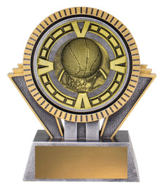 Basketball Spartan Varsity Trophy Silver & Gold 130mm Basketball Spartan Varsity Trophy Silver & Gold 130mm