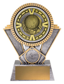 Basketball Spartan Varsity Trophy Silver & Gold 155mm Basketball Spartan Varsity Trophy Silver & Gold 155mm