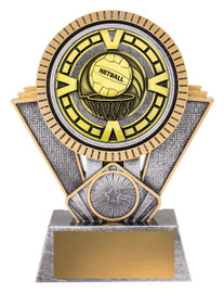 Netball Spartan Varsity Trophy Silver & Gold 155mm Netball Spartan Varsity Trophy Silver & Gold 155mm