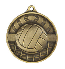 Volleyball Global Medal Gold 50mm Volleyball Global Medal Gold 50mm