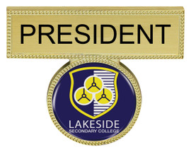 Emblem Name Bar Logo  Gold