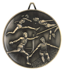 Athletics Medal Gold 62mm