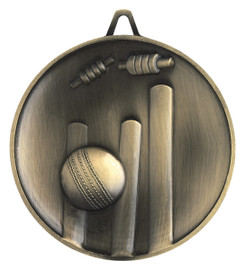 Cricket Heavyweight Medal Gold 62mm