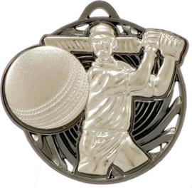 Cricket Medal Silver 52mm Cricket Medal Silver 52mm
