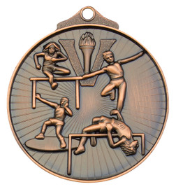 Track & Field Medal Bronze 52mm