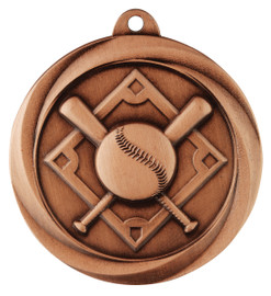 Baseball - Softball Econo Medal Bronze 50mm Baseball - Softball Econo Medal Bronze 50mm