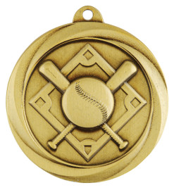 Baseball - Softball Econo Medal Gold 50mm