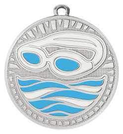 Swim Spark Medal Shiny Silver