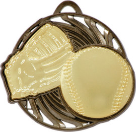 Baseball - Softball Vortex Medal Gold 52mm Baseball - Softball Vortex Medal Gold 52mm
