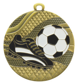 Mosaic Football Medal Gold