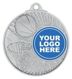Basketball Blitz Medal Shiny Silver Basketball Blitz Medal Shiny Silver