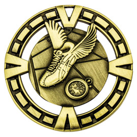 Athletics Varsity Medal Gold 65mm