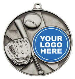 Baseball - Softball Topline Medal Silver 50mm