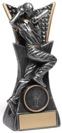 Cricket Female Vanguard Bowler Trophy Silver 145mm