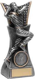 Cricket Vanguard Bowler Trophy Silver 145mm