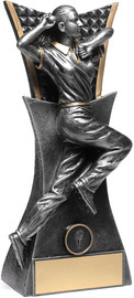 Cricket Female Vanguard Bowler Trophy Silver 290mm