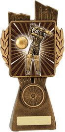 Cricket Lynx Female Batting Trophy Gold 175mm