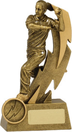 Cricket Shazam F/Bowler Trophy Gold 160mm