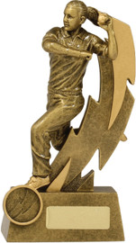 Cricket Shazam F/Bowler Trophy Gold 185mm