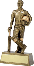Cricket Hero Batsman Trophy Gold 160mm