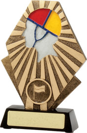 Surf Lifesaving Silhouette Trophy Gold 150mm